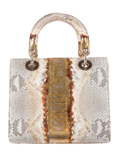 lady dior python bag price.